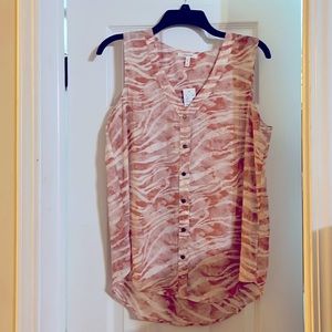 Maurices casual / dress top tiger print